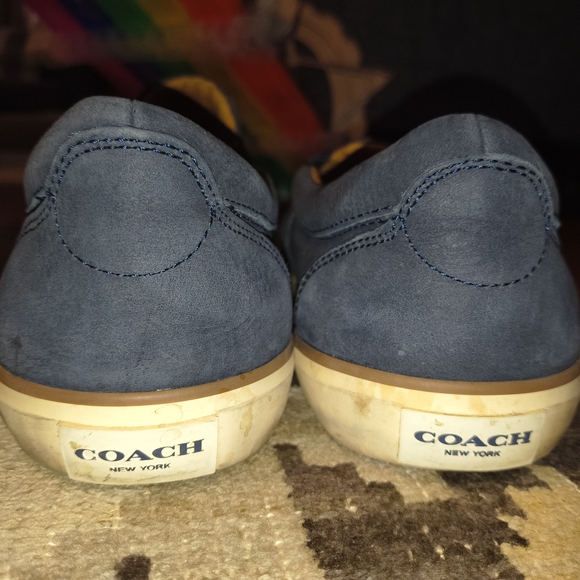 Coach Men\'s Blue Slip-On Shoes